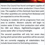 HARARE-WATER