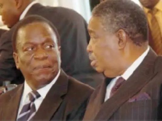 Ah Mphoko, you are here: Drama as ex VP Mphoko makes a surprise appearance at Mnangagwa’s rally