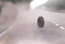 Doctor dies after being hit by a dislodged wheel from a moving haulage truck