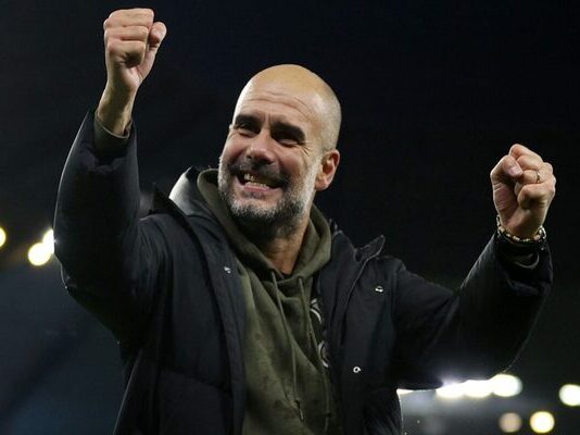 Destiny is in our hands, says Pep Guardiola as Manchester City move to the top of the table
