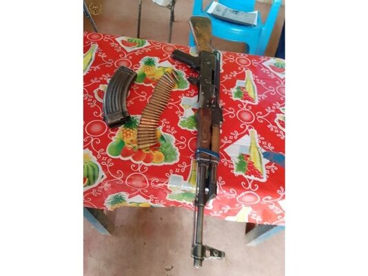 Man hands over AK-47 gun and 28 rounds of ammunition to police