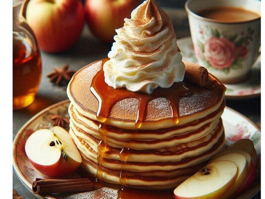 Start your day with a sweet surprise: Irresistible apple pancakes for breakfast