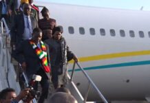 President Mnangagwa survives laser attack at RG Mugabe Airport… The Mnangagwas are under security attack