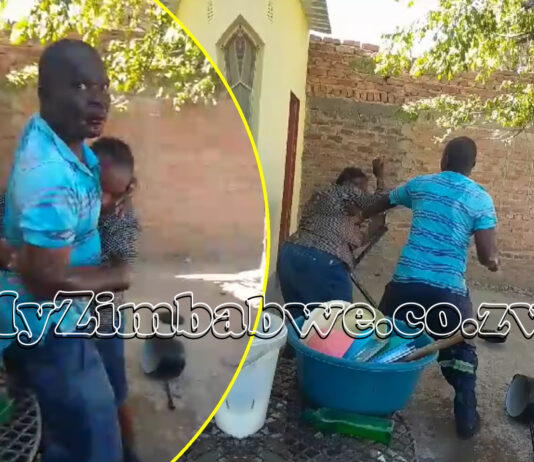 Video of Zanu PF Chairman brutally beating up his wife, pumping fists on her face over $5 for beer goes viral