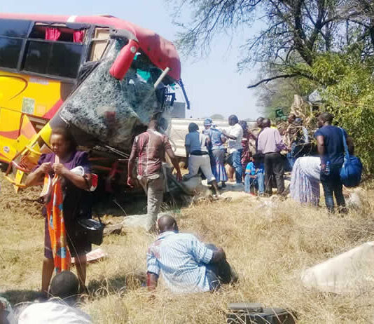Inter Africa bus head-on accident kills 2 people on the spot…. Another accident on the same road killed 2 more people
