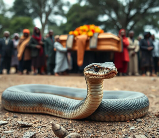 Snake haunts woman after accusing her sister of witchcraft… Even the police officer almost got bitten by that snake