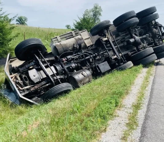 Another accident along Harare-Mutare road results in speeding haulage truck overturning near Marondera