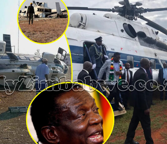 Mnangagwa deeply worried, cancels UN trip and FIRES senior bodyguard as his helicopter crashes… Why Chiwenga didn’t attend
