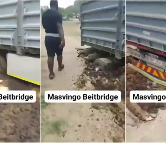 Government reacts to viral video of haulage truck sinking along Masvingo highway as 40 people drown in Zimbabwe