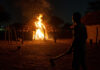 Young mother and her 2 sons aged 5 years and 7 months, killed, locked in a hut from outside and burnt (VIDEO)