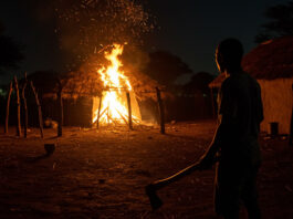 Young mother and her 2 sons aged 5 years and 7 months, killed, locked in a hut from outside and burnt (VIDEO)