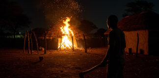 Young mother and her 2 sons aged 5 years and 7 months, killed, locked in a hut from outside and burnt (VIDEO)