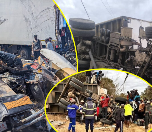 Honda Fit mushikashika causes deadly accident: 17 people killed in Haulage truck and kombi collide head-on (SEE PICS)