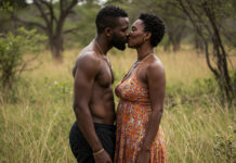 Hospitalised: Angry man thoroughly beats up cheating wife after catching her having lula lula with her boyfriend in the bush