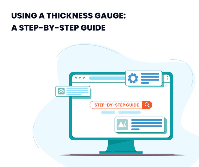 In-depth inspection of the car's paintwork after an accident using a thickness gauge 2