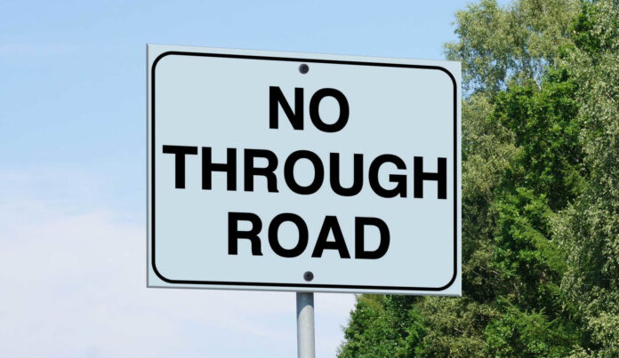 no through road