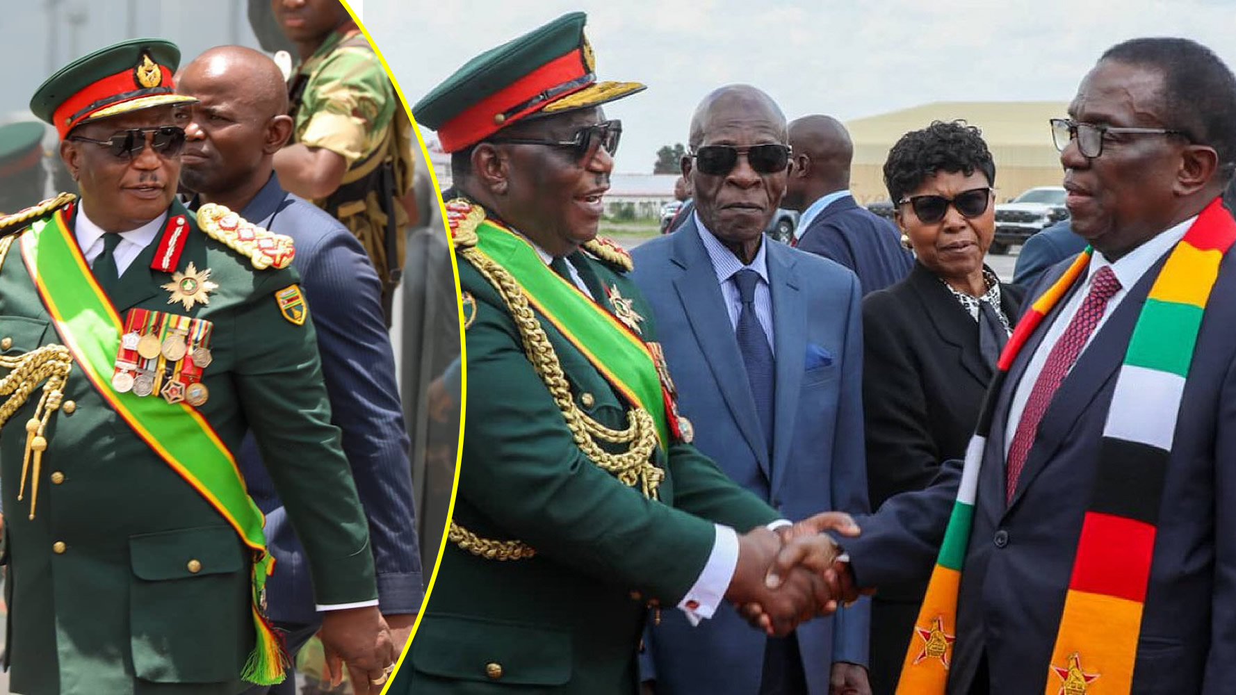 Mnangagwa’s camp panics as General Chiwenga and General Sanyatwe resort to their full military uniforms