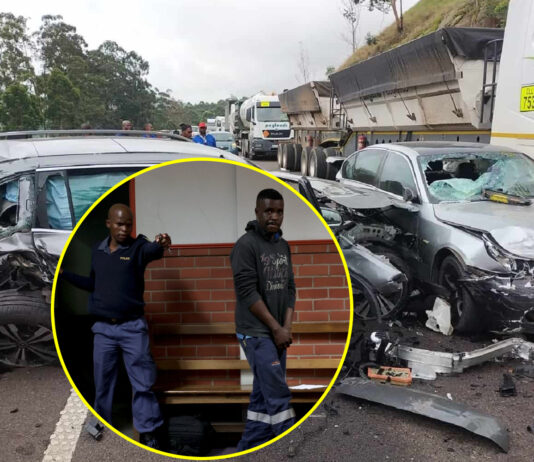 SA Police launch massive manhunt for Zim truck driver who killed politician’s son and wife after ploughing into 13 vehicles (PICS)