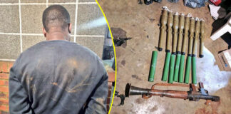 Zama Zama foreigner found with military-grade explosives and RPG-7 rocket-propelled grenade launcher