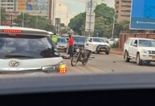 WILL JUSTICE EVER PREVAIL? Former Norton MP Temba Mliswa hits pedestrian with his Mercedes Benz in Harare CBD