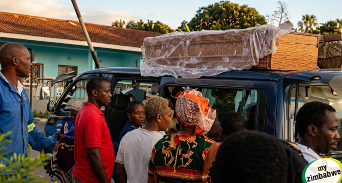 coffin dumped at machipisa police station in highfield