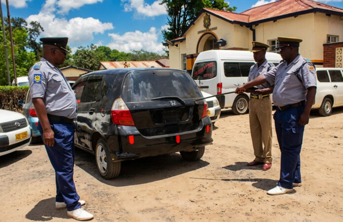 honda fit, mushikashika, police station, zrp, impounded car