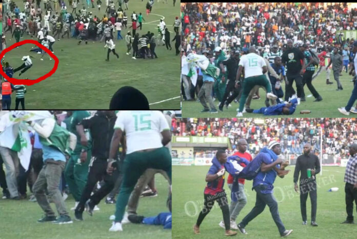 dynamos vs hardrock fc football match chaos