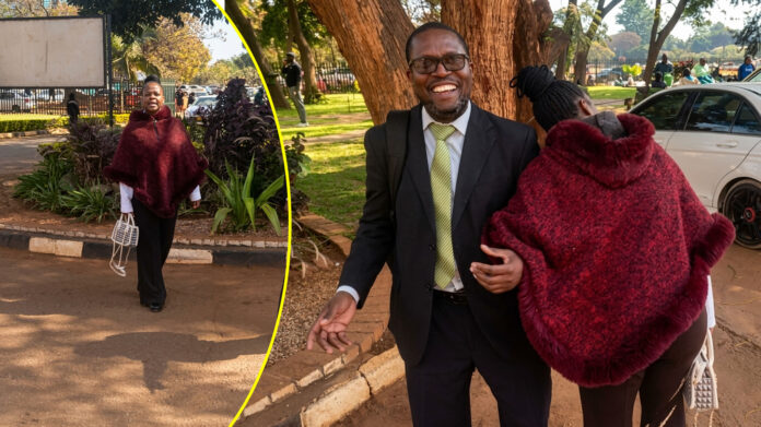 Millicent Murape and her Lawyer Bheki Mlauzi