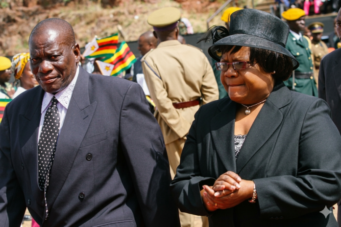 Solomon Mujuru and wife Joice