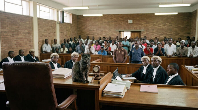 cat in court