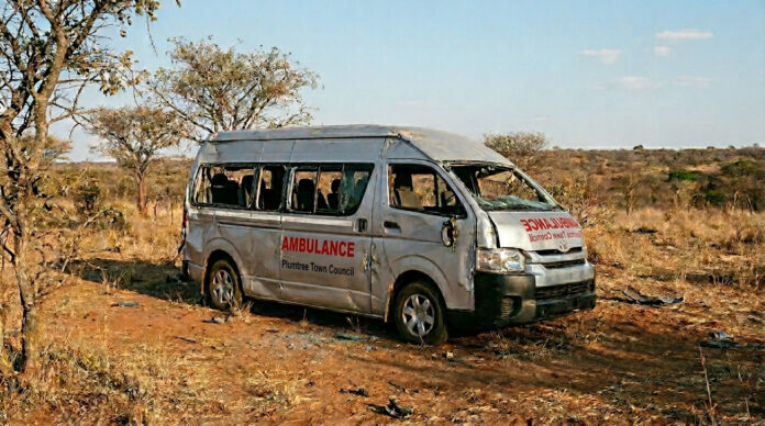 plumtree town council ambulance kombi wreckage