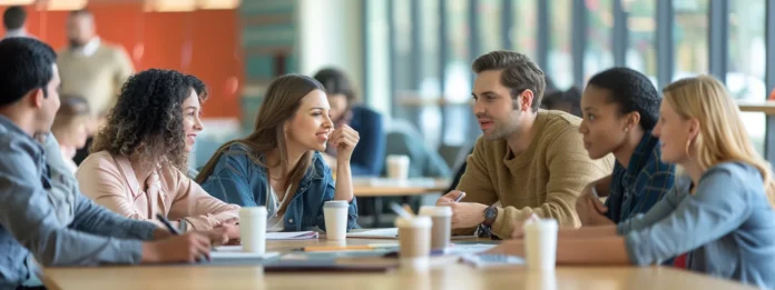 young people discussing