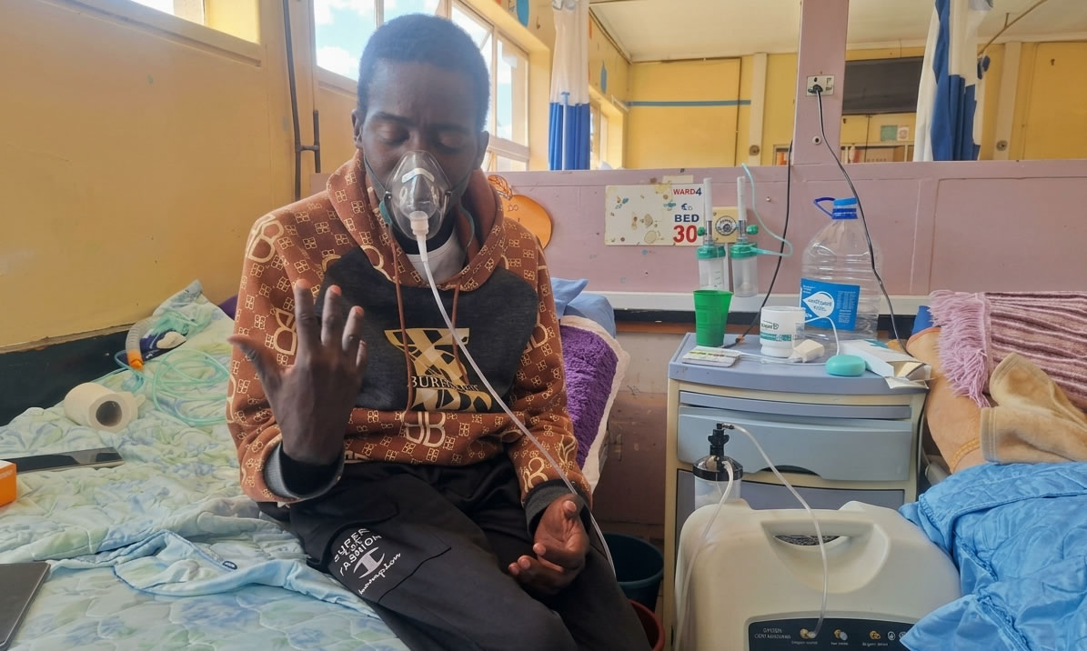 A Breath Away from Despair: The Cost of Non-Adherence in Zimbabwe's Health Crisis Chitungwiza – In a stark and heart-wrenching tale that underscores the critical importance of medical adherence and the devastating impact of a failing infrastructure, Mr. David Mandiwenga, a 41-year-old resident of Chitungwiza, finds himself tethered to an oxygen machine, fighting for every
