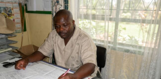 Horror as headmaster vomits blood at school, collapses and dies
