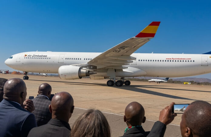 new air zimbabwe plane London-Harare flights