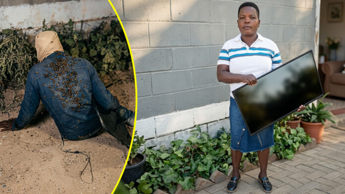 tv thief tormented by bees in shackleton in chinhoyi