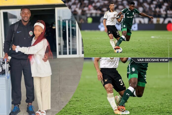 Footballer Thandolwenkosi Ngwenya and wife
