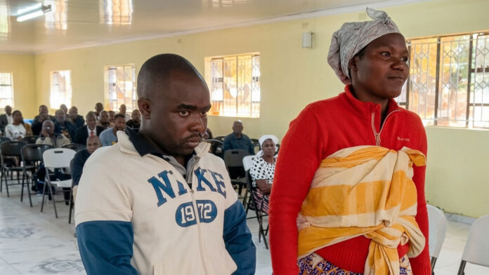 Lloyd Samanyanga and Dorcas Dzvairo in traditional court