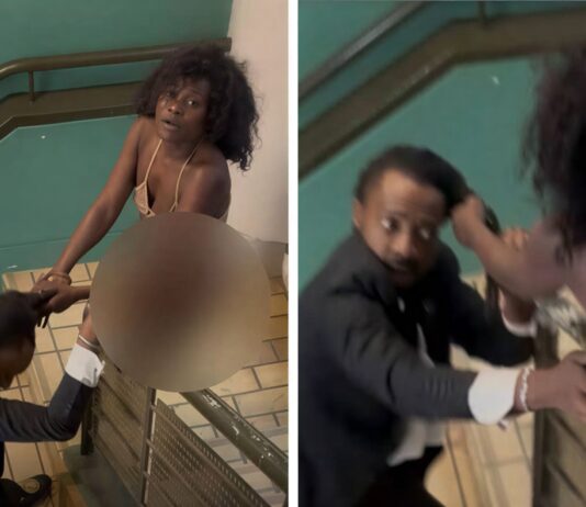All Private Parts Exposed: Video of controversial musician Roki fighting with a naked woman over non-payment goes viral (VIDEO)