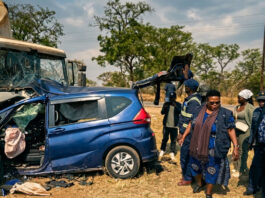 Another accident at a ‘black spot’ near Heroes Acre: 4 people killed while going to a funeral as Honda Fit and lorry crash head-on