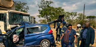 Another accident at a ‘black spot’ near Heroes Acre: 4 people killed while going to a funeral as Honda Fit and lorry crash head-on