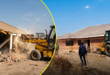 Homeless during cold weather: Heartbreaking video as Harare City Council Demolishes houses in St Martins near Hatfield (WATCH)