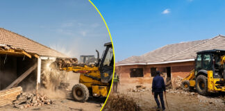 Homeless during cold weather: Heartbreaking video as Harare City Council Demolishes houses in St Martins near Hatfield (WATCH)