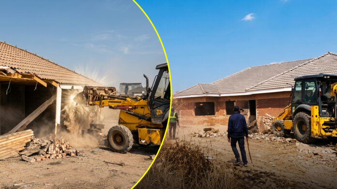 house demolitions in St martins in Harare