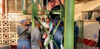 ZimDancehall lovers Hulungende and Malloti dragged from stage and arrested at Doek and Slay (WATCH VIDEO)