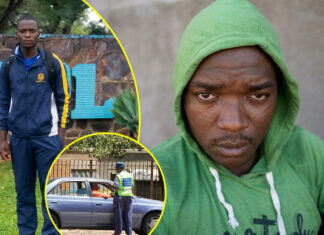 IT ENDED IN TEARS: These traffic police officers have been jailed for years after taking bribes from poor motorists