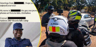 Zimbabwe Traffic Police Officer in hot soup for demanding an iPhone from a tourist during US$30 fine negotiation (VIDEO)