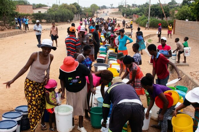 water shortage water-shedding tap dry drought