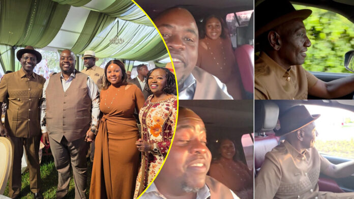 wicknell chivayo and president ruto driving