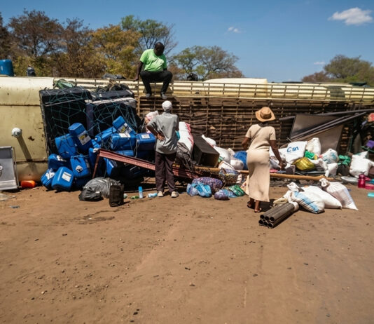 75-seater bus overturns along the dangerous Bulawayo-Victoria Falls road as Probox and Sprinter accident kills 4